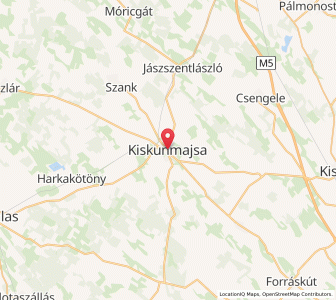 Map of Kiskunmajsa, Bács-Kiskun