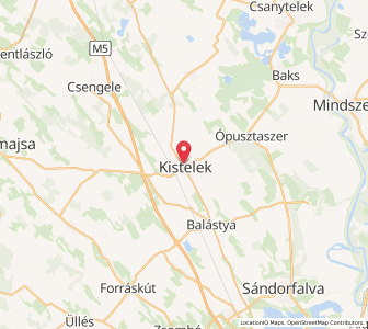 Map of Kistelek, Csongrád-Csanád