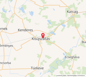 Map of Kisújszállás, Jász-Nagykun-Szolnok
