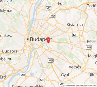 Map of Kőbánya, Budapest