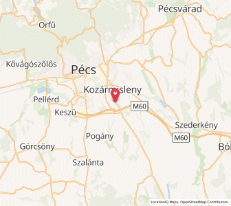 Map of Kozármisleny, Baranya