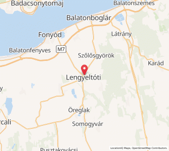 Map of Lengyeltóti, Somogy