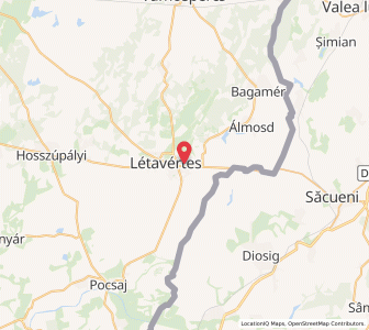 Map of Létavértes, Hajdú-Bihar