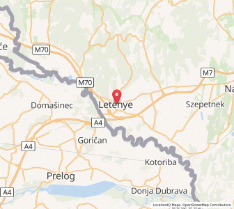 Map of Letenye, Zala