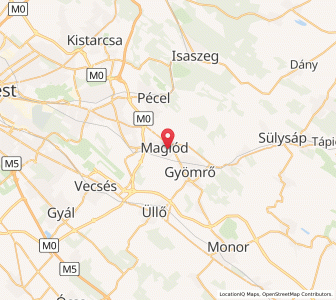 Map of Maglód, Pest
