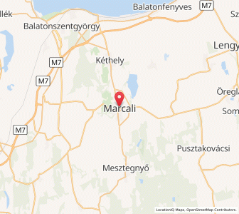 Map of Marcali, Somogy