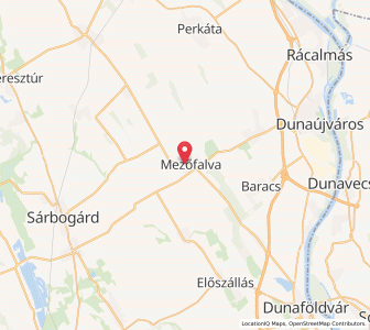 Map of Mezőfalva, Fejér
