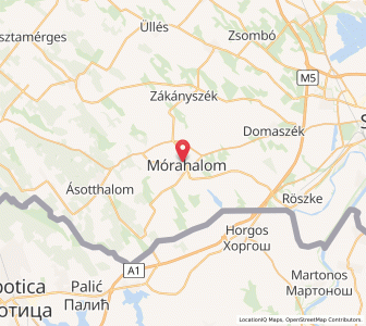 Map of Mórahalom, Csongrád-Csanád