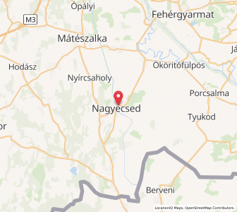 Map of Nagyecsed, Szabolcs-Szatmár-Bereg