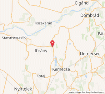 Map of Nagyhalász, Szabolcs-Szatmár-Bereg