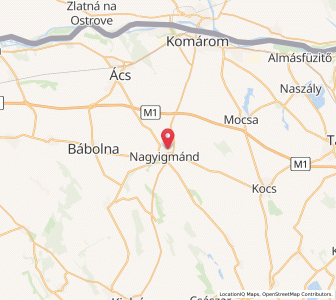 Map of Nagyigmánd, Komárom-Esztergom