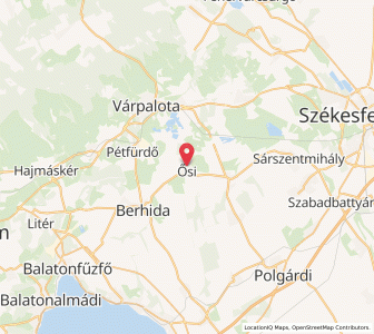 Map of Ősi, Veszprém