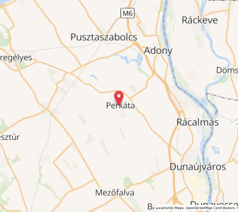 Map of Perkáta, Fejér