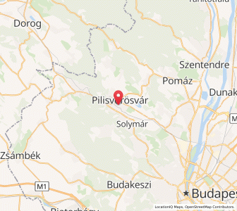 Map of Pilisvörösvár, Pest