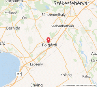 Map of Polgárdi, Fejér