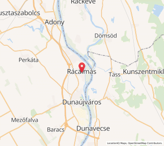 Map of Rácalmás, Fejér