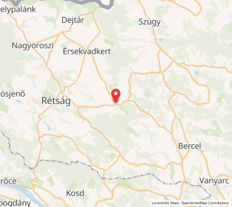 Map of Romhány, Nógrád