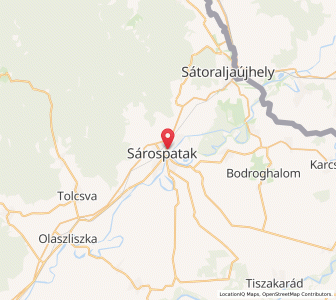 Map of Sárospatak, Borsod-Abaúj-Zemplén
