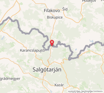 Map of Somoskőújfalu, Nógrád