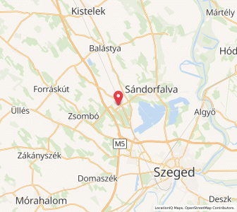 Map of Szatymaz, Csongrád-Csanád