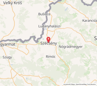 Map of Szécsény, Nógrád