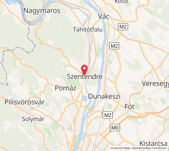 Map of Szentendre, Pest