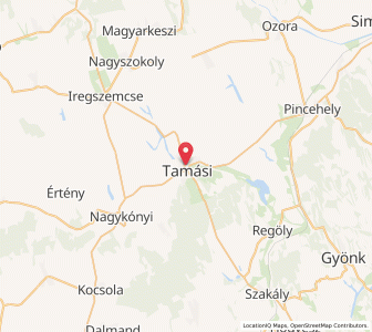 Map of Tamási, Tolna