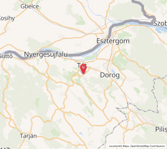 Map of Tokod, Komárom-Esztergom