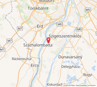 Map of Tököl, Pest