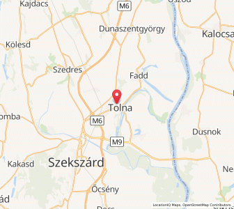 Map of Tolna