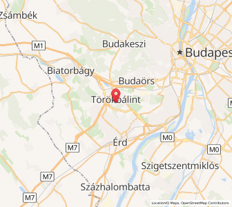 Map of Törökbálint, Pest