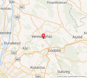 Map of Veresegyház, Pest
