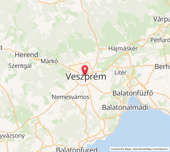 Map of Veszprém