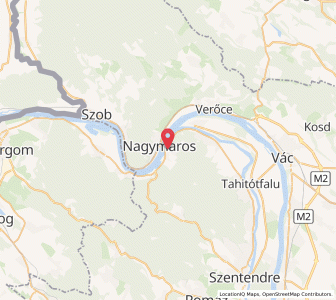Map of Visegrád, Pest
