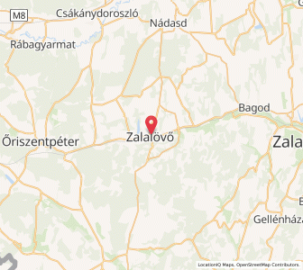 Map of Zalalövő, Zala