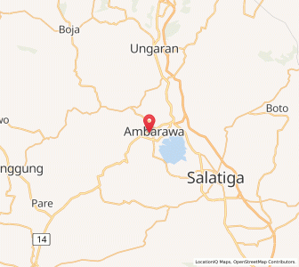 Map of Ambarawa, Central Java