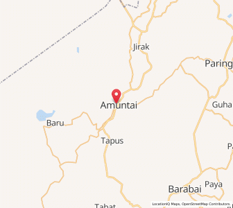 Map of Amuntai, South Kalimantan