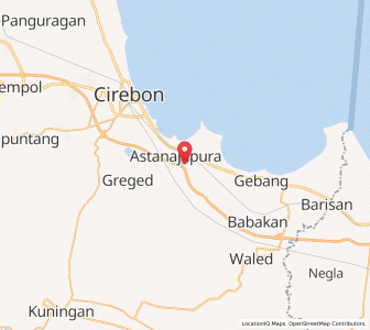 Map of Astanajapura, West Java