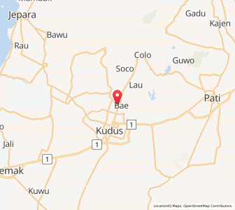 Map of Baekrajan, Central Java