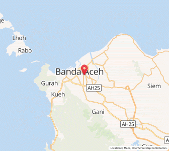 Map of Banda Aceh, Aceh