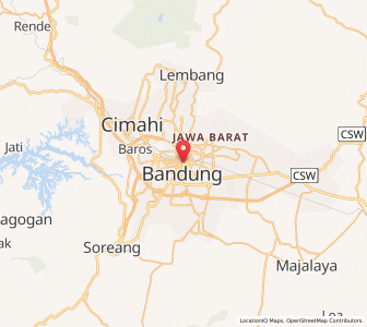 Map of Bandung, West Java