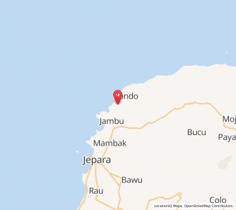 Map of Batang, Central Java