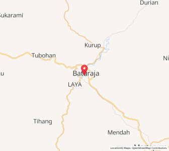 Map of Baturaja, South Sumatra