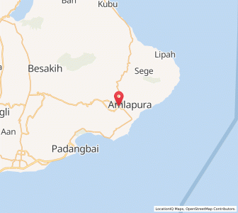 Map of Bedugul, Bali