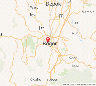 Map of Bogor, West Java