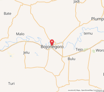 Map of Bojonegoro, East Java