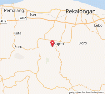 Map of Buaran, Central Java