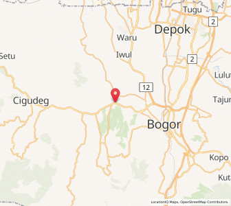 Map of Ciampea, West Java