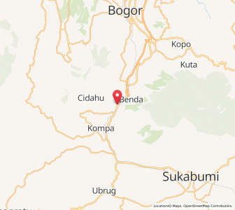Map of Cicurug, West Java