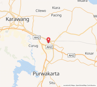 Map of Cikampek, West Java